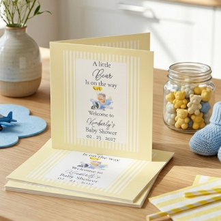 Carte de bienvenue personnalisée pour Baby Shower