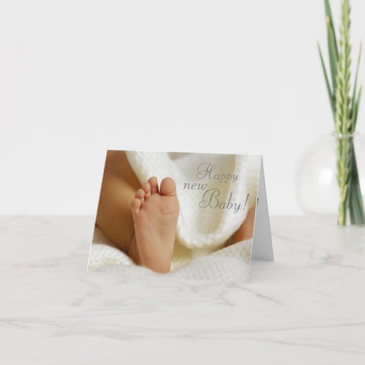 Carte de bienvenue pour nouveau-né (Devant)
