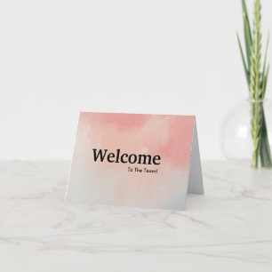 Carte de bienvenue pour nouvel employé