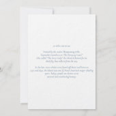 Carte de bienvenue pour un mariage à Nantucket (Dos)