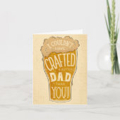 Carte de bière fête des pères | Je n'aurais pas pu (Devant)