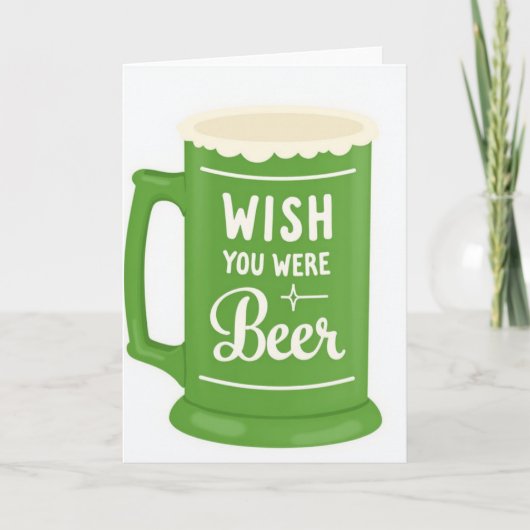 Carte de bière « Wish You Were » (Devant)