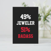 Carte de bijoutier badass (Debout devant)
