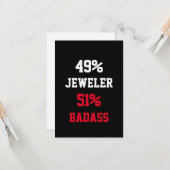 Carte de bijoutier badass (Devant/Arrière en situation)
