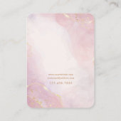 Carte de bijoux en or rose pâle (Dos)