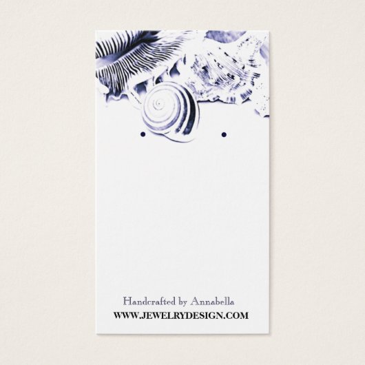 Carte de bijoux personnalisée pour le détenteur du (Devant)