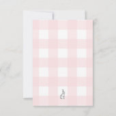 Carte de billet de tombola pour couche rose à moti (Dos)