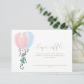 Carte de billet de tombola pour couches Ballon Ros (Debout devant)