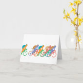 Carte de billet de vélo (Fleur jaune)