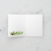 Carte de billet d'oiseaux bleu Jungle (Intérieur)