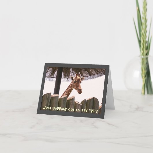 Carte de billet Giraffe (Devant)