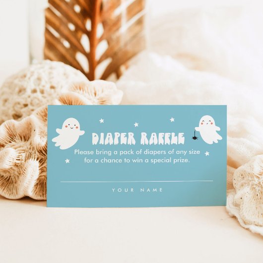 Carte de billet Kawaii Halloween Diaper Raffle