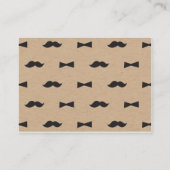 Carte de billet Little Man Mustache Cute Diaper Ra (Dos)