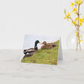 Carte de billet pour canards (vide) (Fleur jaune)