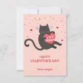 Carte de billet pour enfants de chats mignonnes (Devant)