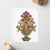 Carte de billet pour la Journée mexicaine de l'arb (Devant/Arrière en situation)