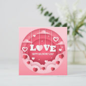 Carte de billet pour la Saint-Valentin (Debout devant)