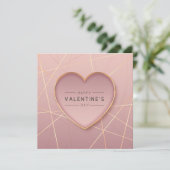 Carte de billet pour la Saint-Valentin (Debout devant)
