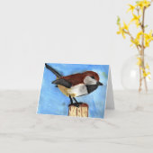 Carte de billet pour poux (Fleur jaune)