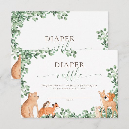 Carte de billet Refus de couches blanches pour ani (Devant / Derrière)