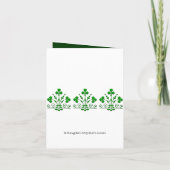 Carte de billet vierge de photo de la nature Shamr (Dos)