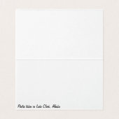 Carte de billet vierge pliée de grizzli & oursons (Inside Unfolded)