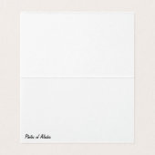 Carte de billet vierge pliée de l'Alaska (Inside Unfolded)