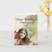 Carte de billets de fleurs pour femme Rose de chou (Fleur jaune)
