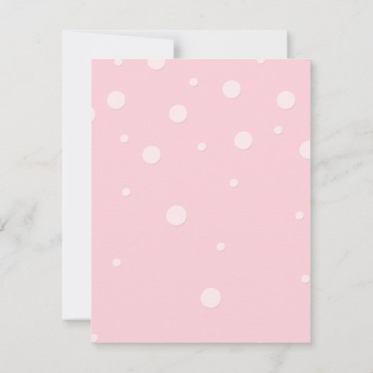 Carte de billets de rabat pour bébé (Dos)