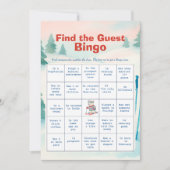 Carte de Bingo Après Bébé Trouvez l'Invité (Devant)