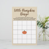 Carte de Bingo Baby shower de Little Citrouille Fa (Debout devant)