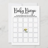 Carte de Bingo Baby shower Succulente (Devant)