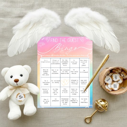 Carte de Bingo Céleste Trouver l'Invité