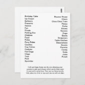 Carte de Bingo d'avion vintage Appel des mots (Devant / Derrière)