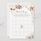 Carte de Bingo de Fête des mariées en Bohême SIERR (Dos)