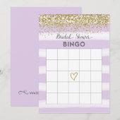Carte de Bingo de Réception de Mariage à Paillette (Devant / Derrière)