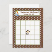 Carte de Bingo Écrit Jouer Jungle (Devant / Derrière)