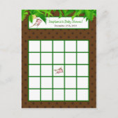 Carte de Bingo Écrit Singe Swing Jungle Safari Zoo (Devant)