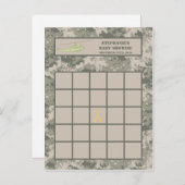 Carte de Bingo écrite ARMY ACU Camoflauge numériqu (Devant / Derrière)