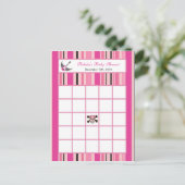 Carte de Bingo écrite fille rose Punk Rock guitare (Debout devant)