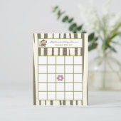 Carte de Bingo écrite Jacana Girl Zoo de la jungle (Debout devant)