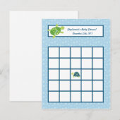 Carte de Bingo écrite Tortue récif Tortue de mer (Devant / Derrière)