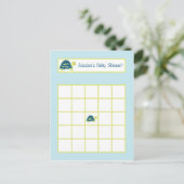 Carte de Bingo écrite Tortues de mer bleues (Debout devant)