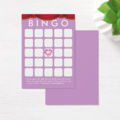 Carte de Bingo Fête des mariées violet de coeur de (Bureau)