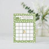 Carte de Bingo Gratuit Safari Jungle Animaux Vert (Debout devant)