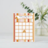 Carte de Bingo inscriptible Automne Citrouille Bab (Debout devant)