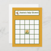 Carte de Bingo inscriptible Baby Jungle (Devant / Derrière)