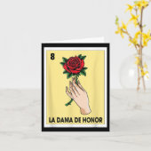 Carte de bingo mexicaine Mariée Babe Bache (Fleur jaune)