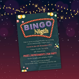 carte de BINGO pour collecte de fonds pour l'école