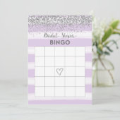 Carte de Bingo pour la Fête de Mariée avec Paillet (Debout devant)